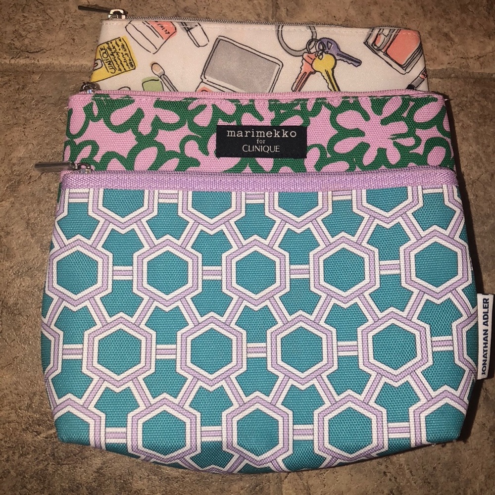 Clinique make up bags. Bundle!